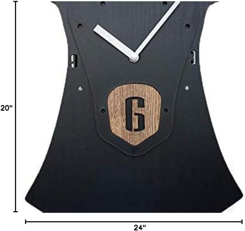 Stephanie Imports Modern Minimalist Reindeer Dark Wall Clock