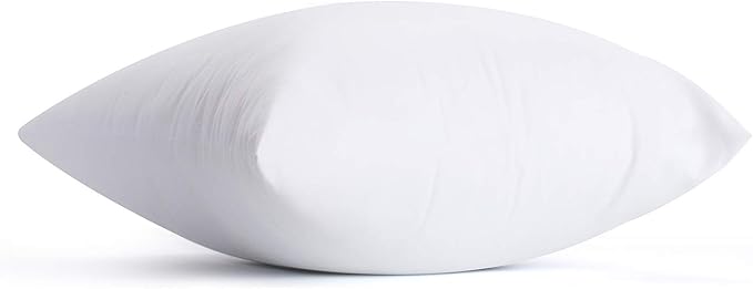 Calibrate Timing Plush and Durable Throw Pillow Inserts - 16 x 16 inches Set of 8, Hypoallergenic Polyester Fiber Fill - Perfect for Decorative Cushion Covers, Sofa and Bed Accent