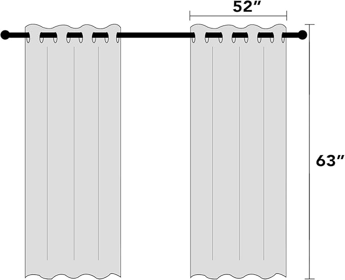 PrinceDeco Blackout Curtains for Bedroom Grommet Room Darkening Curtains & Drapes for Living Room Solid Thermal Insulated Textured Blackout Curtains Sun Blocking Drapes,52" W x 63" L,Teal Blue