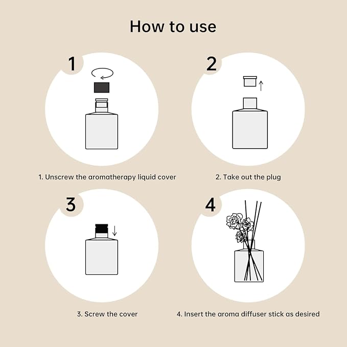 XEPTLE Hotel Colletion Reed Diffuser, Clean White Floral Fragrance with Bergamot & Warm White Musk, Air Freshener, Home Fragrance Diffuser with 5 Reeds for Bedroom Bathroom Office DΓ©cor, 7.04oz, Green