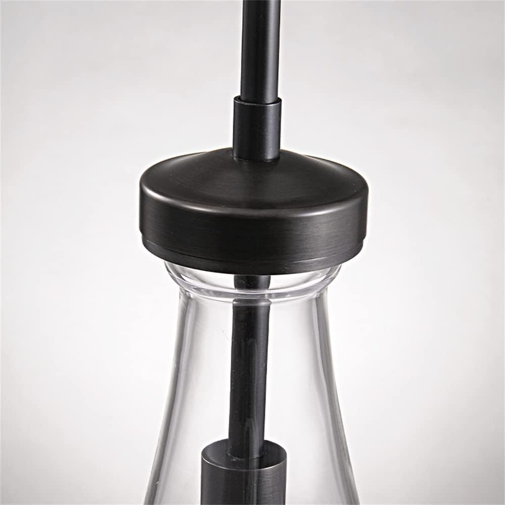 Raindrop Pendant Lights, Bronze Modern Pendant Lights for Kitchen Island with Rod, Penadant Light Fixtures, Chandelier for Living Room Hallway,Bedroom Pendant Light, Bulb Included