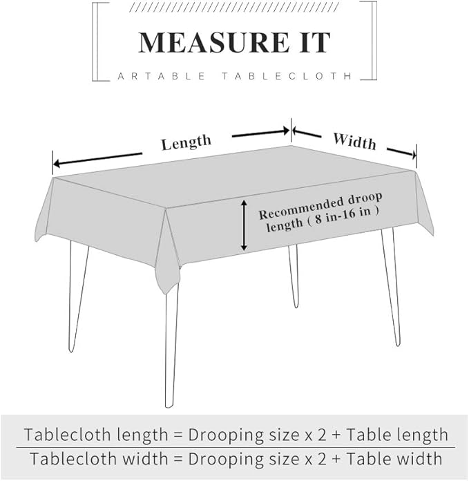 ARTABLE Clear Table Cloth Protector Vinyl PVC Rectangle with Floral Print Pattern Oil Proof Wipe-able Plastic Tablecloths for Dining Tables Parties Holidays (Pomegranate, 84" x 60" (Rectangular))