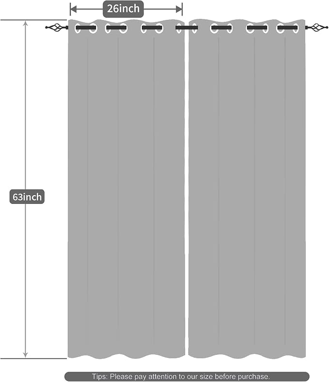 Old Tan Wooden Window Curtains American Rustic Garage Door Curtains Vintage Barn Door Drapes Wood Planks Rural Style Native Country Farmhouse Bedroom Window Treatment, 26x63 inch, 2 Panels