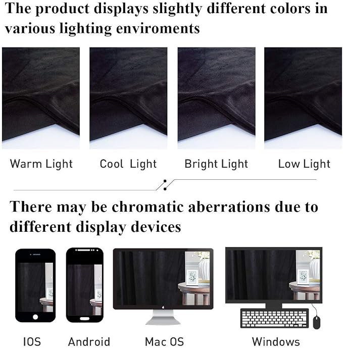 StangH Black Blackout Thermal Insulated Bedroom Curtains 108 inch, 2 Panels | 300GSM Heavy Soft Velvet, Noise Reducing, Privacy, Halloween Backdrop Decor, Theater, Living Room, Office, Bathroom