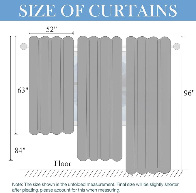 Leeva Window Heavy Curtains for Guest Room, Geometric Print Pattern Modern Home Decorative Room Darkening Blackout Curtain and Drapes for Bedroom, 2 Panels, Red, 52x63