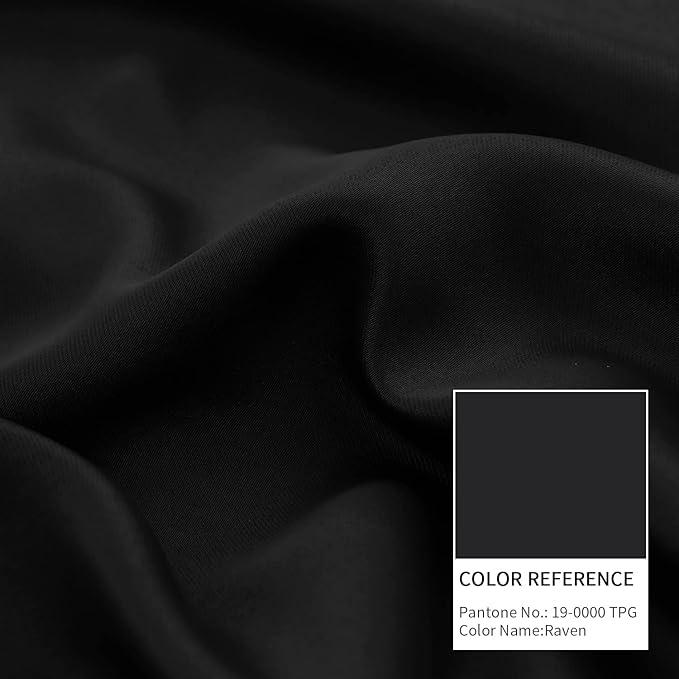 BGment Short Blackout Curtains 30 Inch Length 2 Panels, Thermal Insulated Total Light Blocking Curtains for Bedroom, Grommet Window Drapes with Thick Black Liner, 42 Inch Wide Each Panel, Black