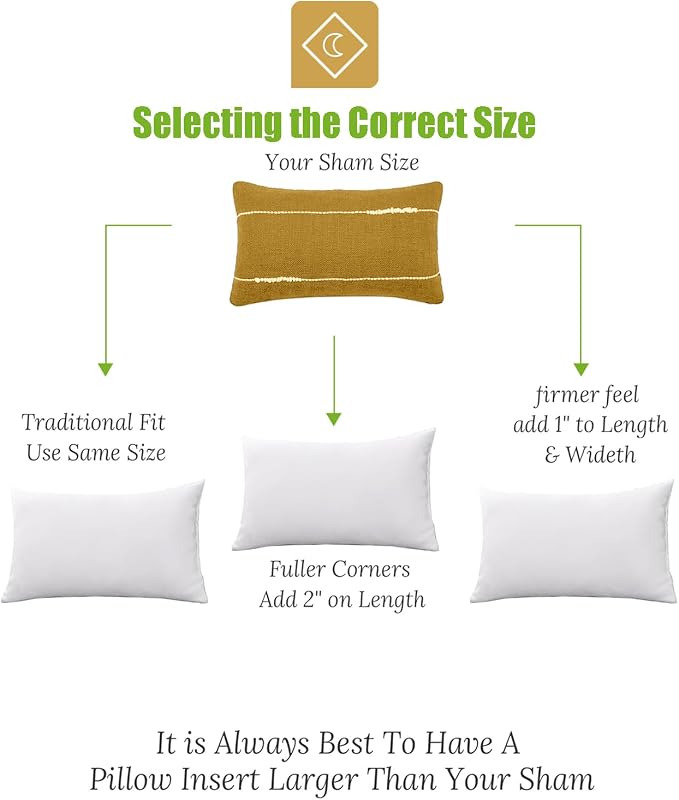 TOPGREEN Feathers Down Pillow Inserts 14x22, Set of 2, 100% Organic Cotton Shell, Soft Decorative Lumbar Pillow Insert for Living Room Sofa, Couch, or Bed (White)