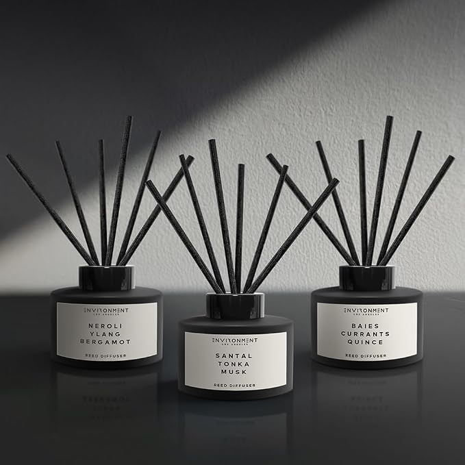 Environment Inspired by Designer Perfume DYPT Reed Diffuser, 200ml Luxury Scented Aromatherapy (Baies | Currants | Quince) Reed Diffusers for Home, Diffusing Oil Fragrance, Home Fragrance Products