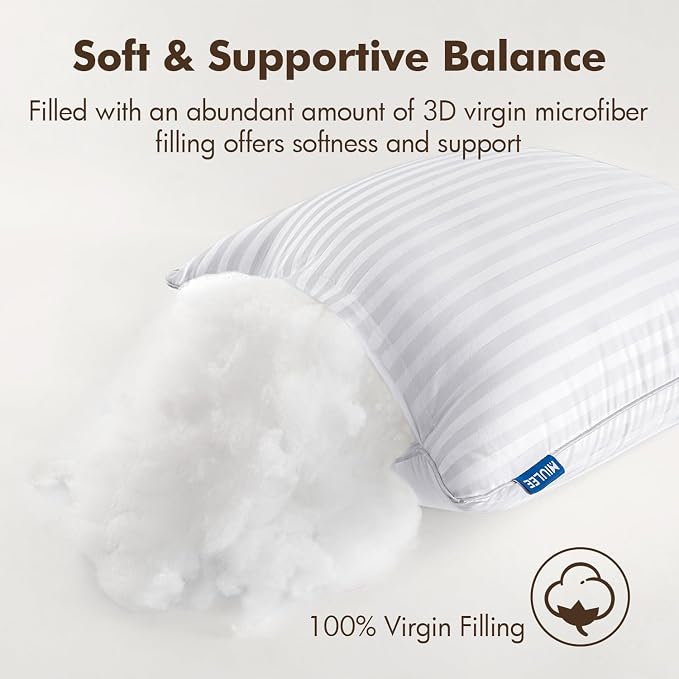 MIULEE 26x26 Euro Pillow Inserts, Firm and Fluffy Decorative Throw Pillows for Couch Sofa Bed, Down Alternative with 100% Cotton Cover Pack of 4
