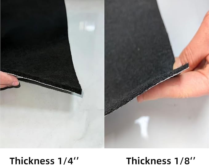 Non-Slip Rug Pad 8x10 ft,1/8" Thick, Non Skid Rug Pads for Hardwood Floors and Carpet, Extra Thick Area Rug Gripper, 100% Waterproof Felt and Rubber Rug Mat