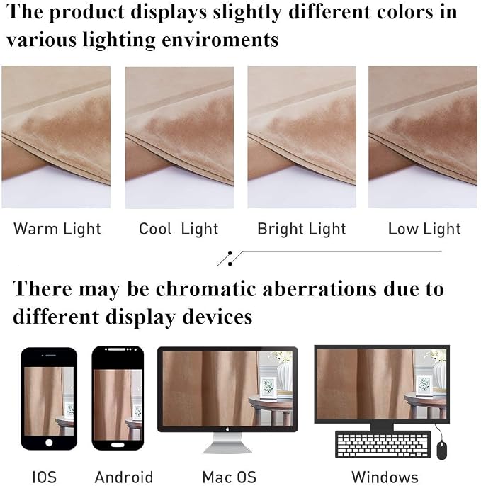 StangH Blush Velvet Curtains 84 inch Length - Room Darkening Privacy Enhancing for Daughters Room/Apartment Thermal Insulated Drapes for Bedroom, Blush Beige, W52 x L84 Inches, 2 Panels