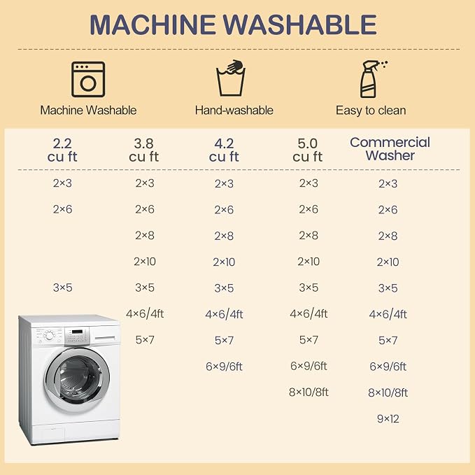 CAPALOCA Machine Washable Rugs Nursery Rug 6x9 Cute Girl Non Slip Low Pile Water Repellent Soft Print Pattern for Bedroom Indoor Decor Kids Playroom Coffeebeige