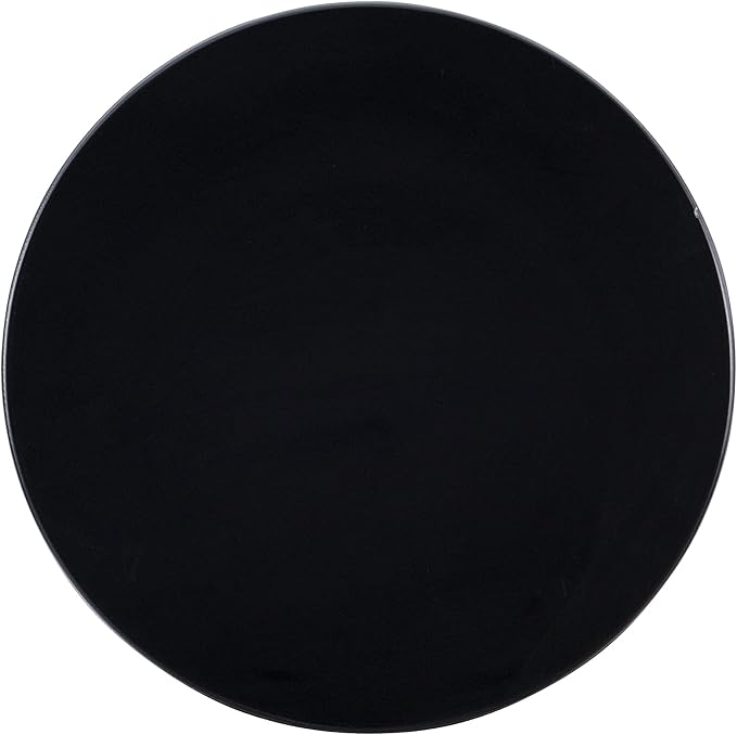Powell Furniture Round Table with Shelf, Black