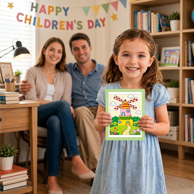 KINLINK 9x12 Kids Art Frame 2 Pack, Solid Wood Artwork Frames Changeable, Front Opening Hold 150 Pictures, Art Frames for Kids Artwork, 8.5x11 with Mat 9x12 without Mat, Picture Frames Light Green