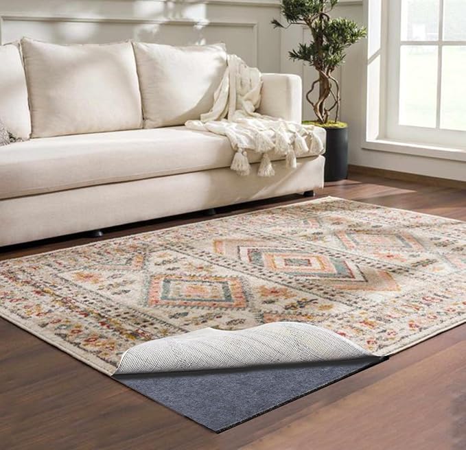 Extra Large Felt Rug Pad, 3x5ft - Keeps Rugs Softly and Securely in Place on All Floors