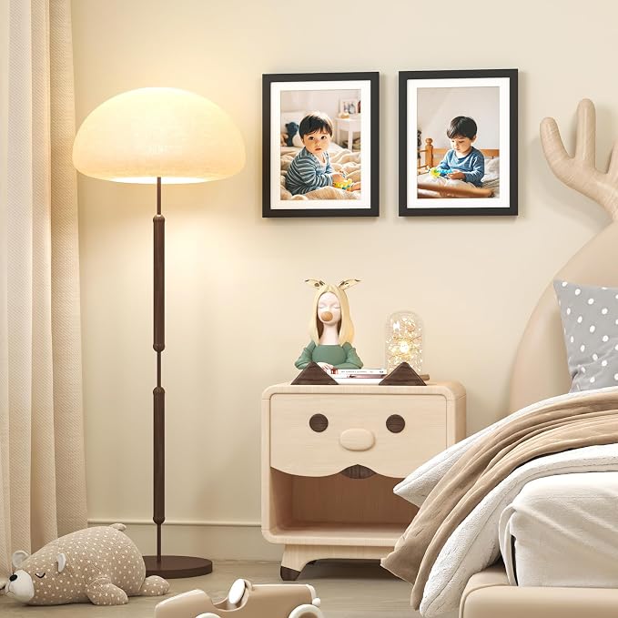 KINLINK 10x12.5 Kids Art Frame 2 Pack, Solid Wood Artwork Frames Changeable, Front Opening Hold 150 Pictures, Art Frames for Kids Artwork, 8.5x11 with Mat 10x12.5 without Mat, Picture Frames Black