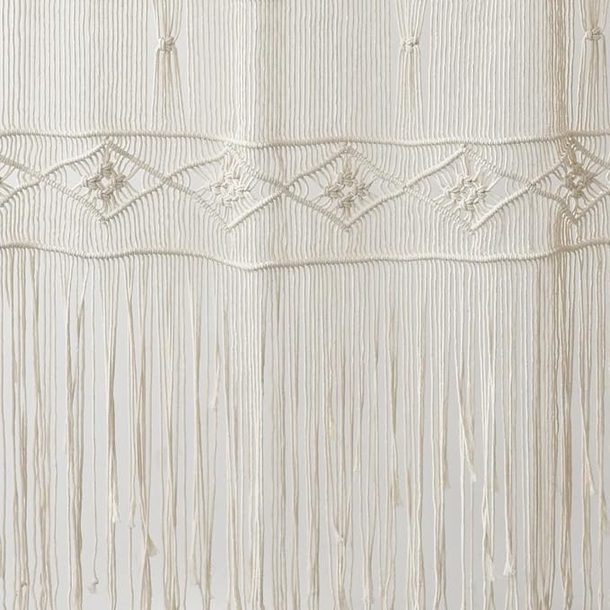 Macrame Curtain Handmade Woven Curtains, Door & Window Drapes,Divider Room Doorway Curtain,Natural Fiber, Stylish Handcrafted Door for Home Décor 42" W x 75" L