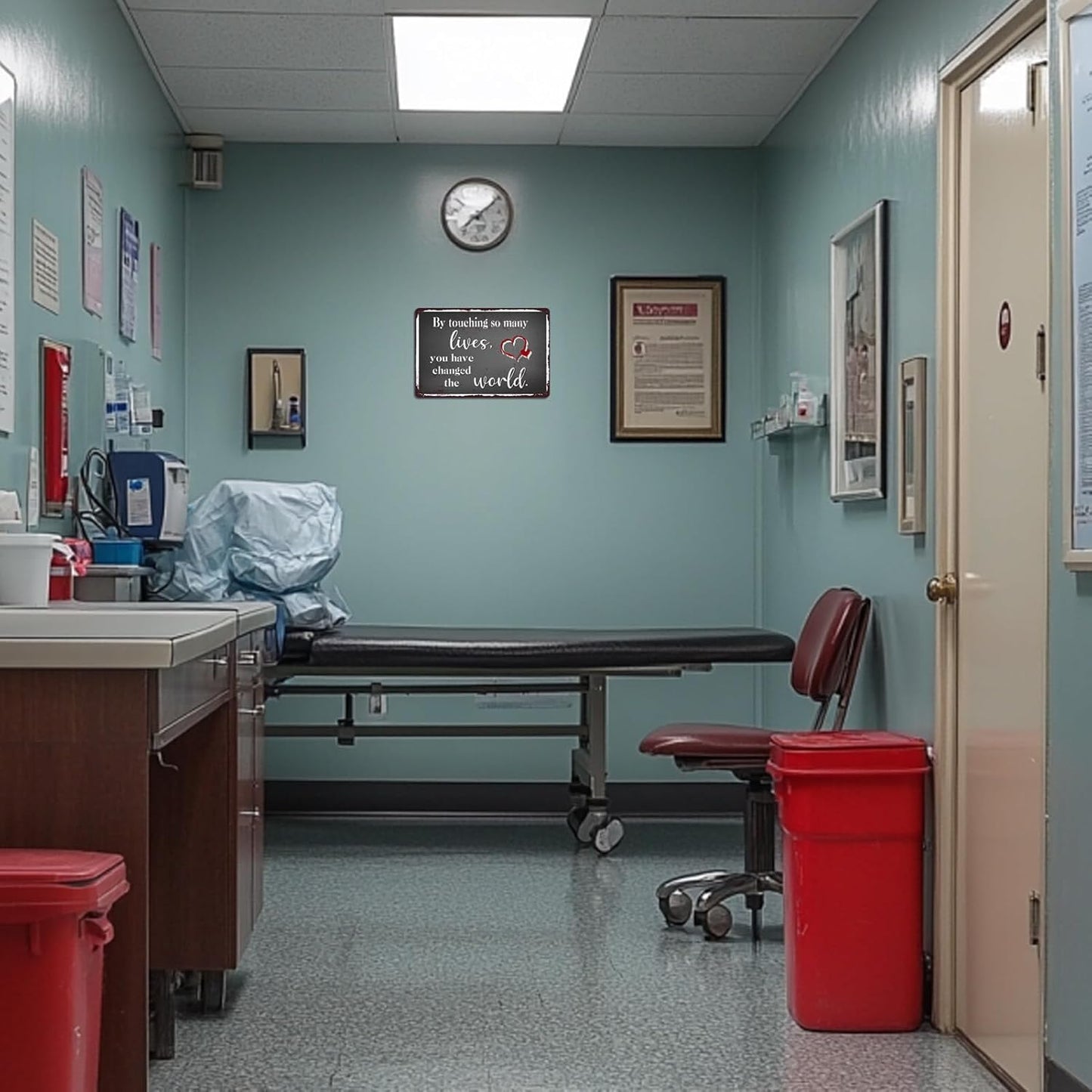 Nurse Retirement Gifts for Women, Nurses Practitioner Metal Tin Signs Home Decor Nursing School Graduation Happy Retirement Accessories Thank You Sign 8x12 Inch