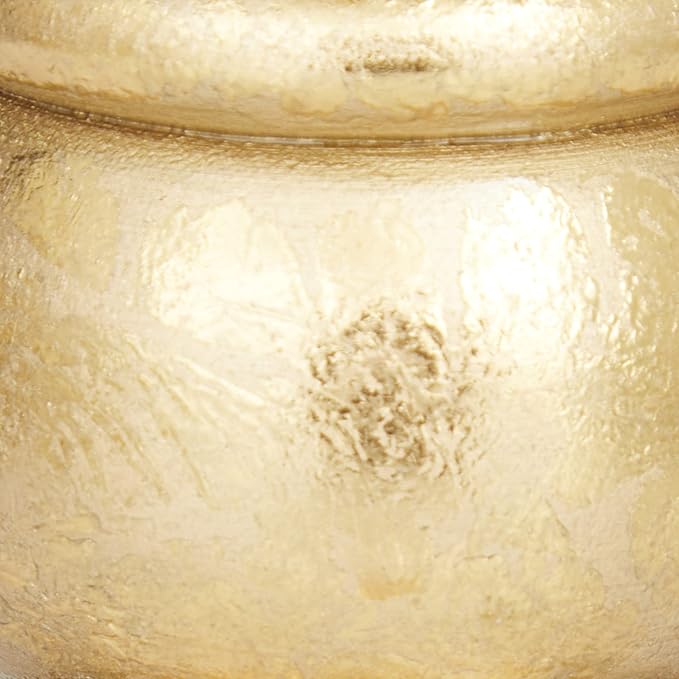 Deco 79 Mango Wood Decorative Candle Holder Turned Style Pillar Candle Stand, Set of 3 Candlestick Holder 10", 8", 6"H, Gold