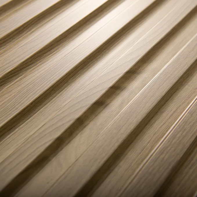 Art3d 6-Pack Slat Design 3D Wall Panels for Interior Wall Decor, 2x4 FT PVC Decorative Drop Ceiling Tiles - Walnut