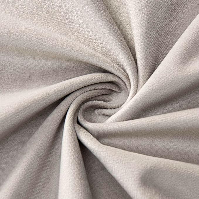 Cashmere Decorative Velvet Throw Pillow Covers 24x24 inch Set of 2 with Zipper Luxury Soft Solid Square Cushion Covers Case for Sofa Couch Bed Living Room