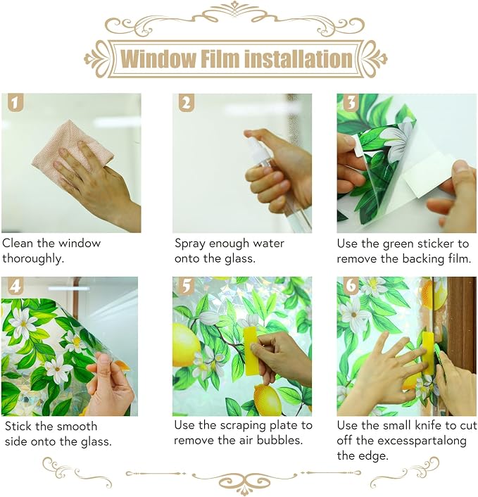 Window Film, Frosted Privacy, One Way Tint, UV Block, Heat Insulation, Anti-Glare, Static Cling, Renter Friendly for Home Bathroom Door