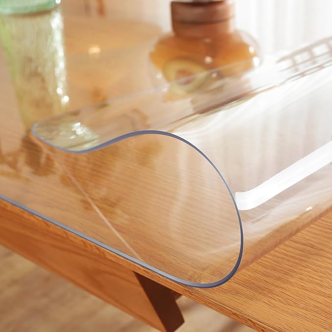 Warmstar Clear Table Protector 2mm Thick, 60x108Inch Table Cover, Desk Mat for Coffee Table, Dining Room