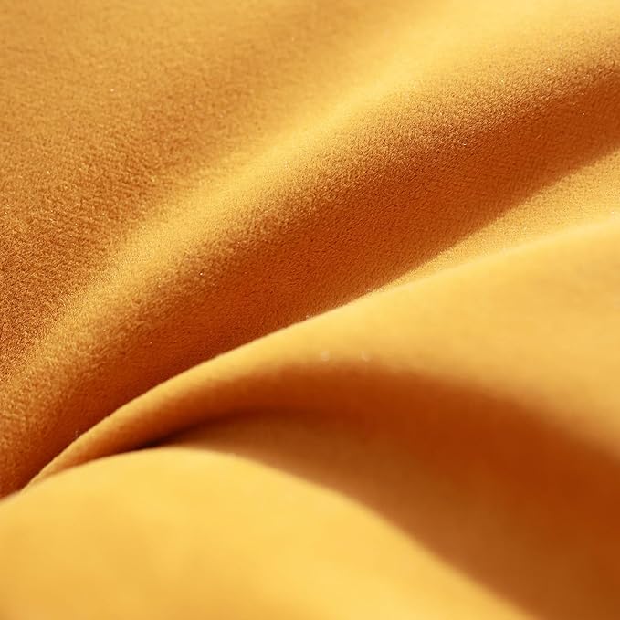 Velvet Pillow Cover Gold 18x18 Inch - Luxury Crushed Velvet Decorative Throw Pillow Case for Living Room Sofa Bed (1 Pack)