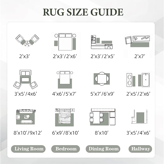Area Rug 4x6 Geometric Rug: Washable Boho Moroccan Rugs Soft Farmhouse Rug, Modern Neutral Stain Resistant Indoor Floor Carpet for Living Room Bedroom Dining Table Nursery(Brown Green,4'x6')