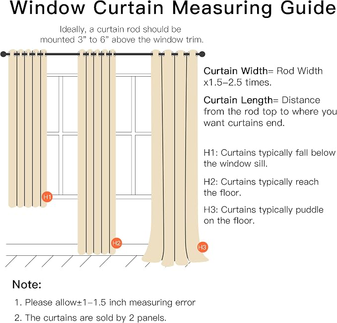 XiDi Beige Blackout Curtains with Sheer Overlay Star Cut Out Design Warm Color Double Layer Curtains Thermal Noise Reduction Grommet Darpes for Girls Kids Bedroom Living Room 34 x 84 Inches, Set of 2