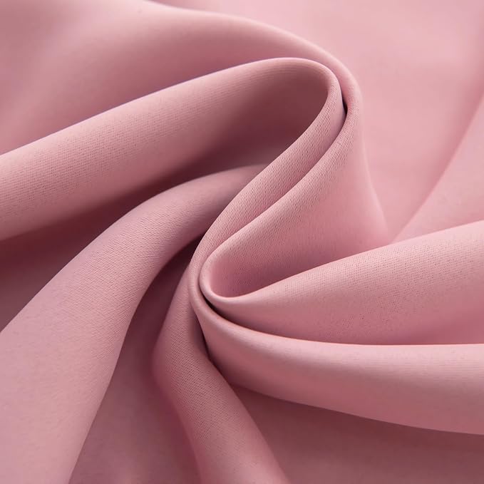 Pink Curtains Nursery Cute Blackout Curtains for Girls Room 63 Inches Long Single Panel Star Cutout Double Layer Curtains & Drapes with Lace Bedroom Decor Window Treatments 63 Inch Length