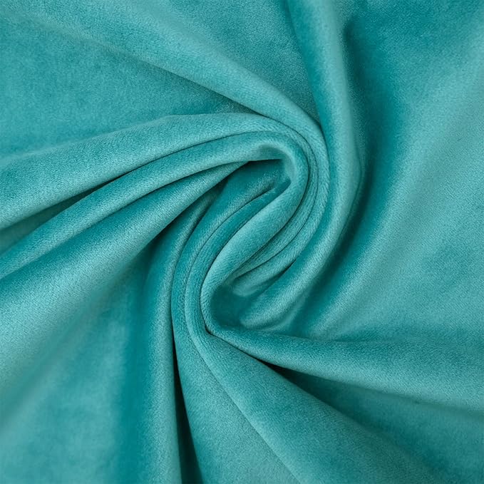 Seafoam Couch Velvet Throw Pillow Covers 24x24 inch Set of 2 with Zipper Decorative Luxury Soft Solid Rectangle Cushion Covers Case for Sofa Bed Living Room Car