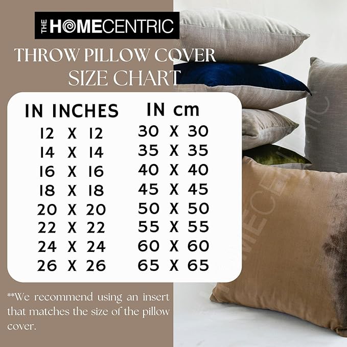 The HomeCentric Cushion Cover, Decorative Berry Pack of 2, 14x14 inch (35x35 cm) Throw Pillow Covers, Velvet Patchwork Throw Pillows for Sofa, Striped Modern Style Easter - Velvet Band Berry