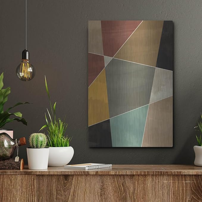 'Abstract Geometric 7' by Gary Williams, Metal Wall Art, 12"x16"