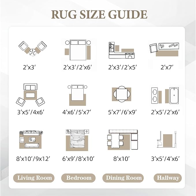 Area Rug Living Room Rugs 8x10 - Large Soft Boho Geometric Rug, Non-Slip Foldable Washable Rugs Non Shedding Morden Indoor Floor Carpet for Living Bedroom Office Dining Room(Cream Beige, 8'x10')