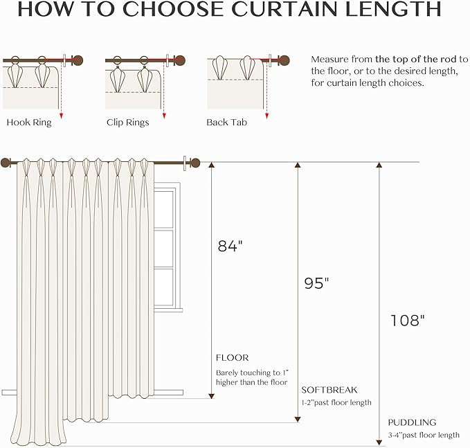THREE GIRLS Pinch Pleated Plaid Curtains Blackout Linen Gingham Blue Curtains for Living Room,Bedroom Checkered 95 Inches Long Double Layer 2 Panels Set Luxury and Modern Printed Design Darkening