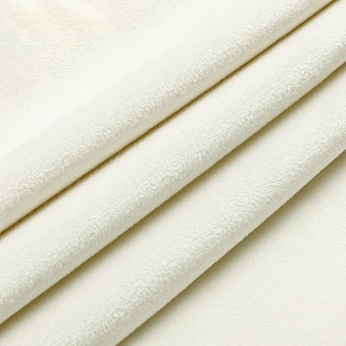 NiNi ALL Decorative Throw Pillow Covers Velvet 28x28 Inch Pack of 2 Cream White Cushion Covers Soft for Couch Sofa Bedroom Living Room Outdoor