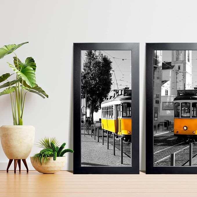 LaVie Home 10x20 Picture Frame Black, Panoramic Picture Frame for Wall Decoration, Classic Black Minimalist Style Suitable for Decorating Houses, Offices, Hotels(1 Pack)