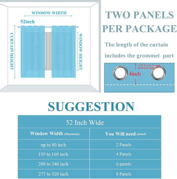 Estelar Textiler Navy Blue and Burgundy Red Ombre Blackout Curtains 45 Inches Long, Room Darkening Gradient Drapes for Bedroom, Thermal Insulated Grommet Curtains for Short Window,52Wx45L,2 Panels