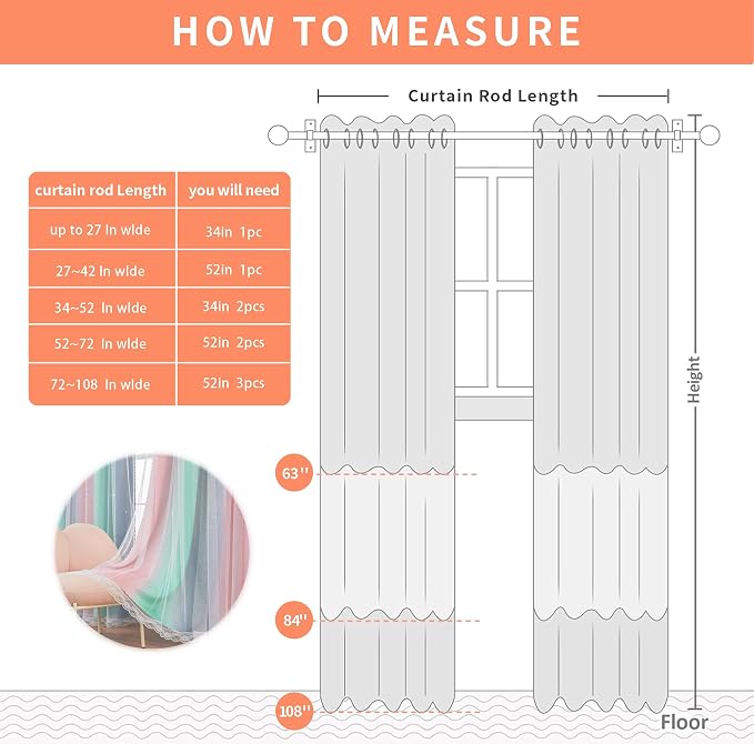 XiDi Pink Grey Girls Curtains for Bedroom, Childs Room Wall Decor Curtain, Nursery Blackout Curtains, Kids Bedroom Green Curtain 63 inchs Long 34 inches Wide 1 Panel