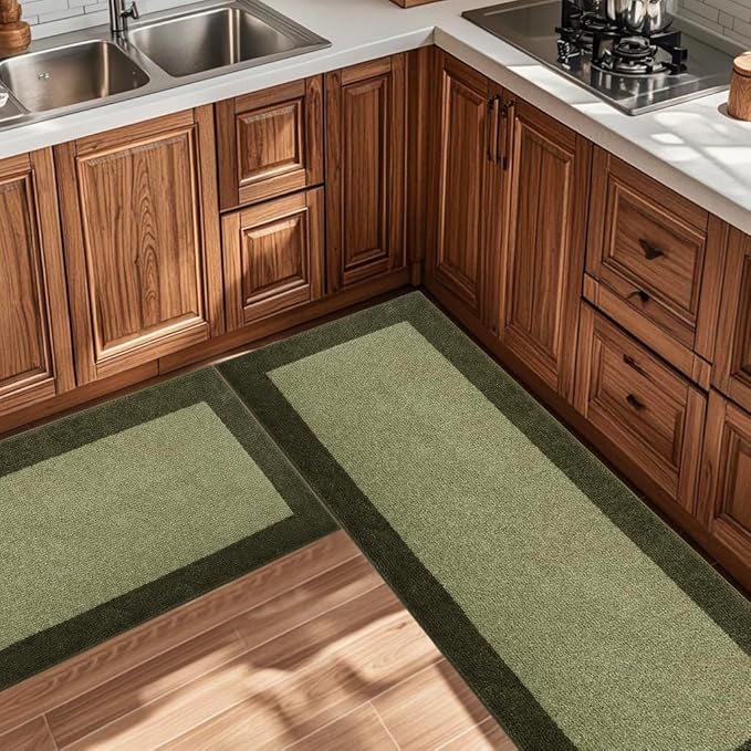 Machine Washable Kitchen Rug 24" x 70", Non Slip Kitchen Mat for Floor, Absorbent Entrance Runner Rug for Bedroom, Hallway, Bathroom, Door (Roll Packing)