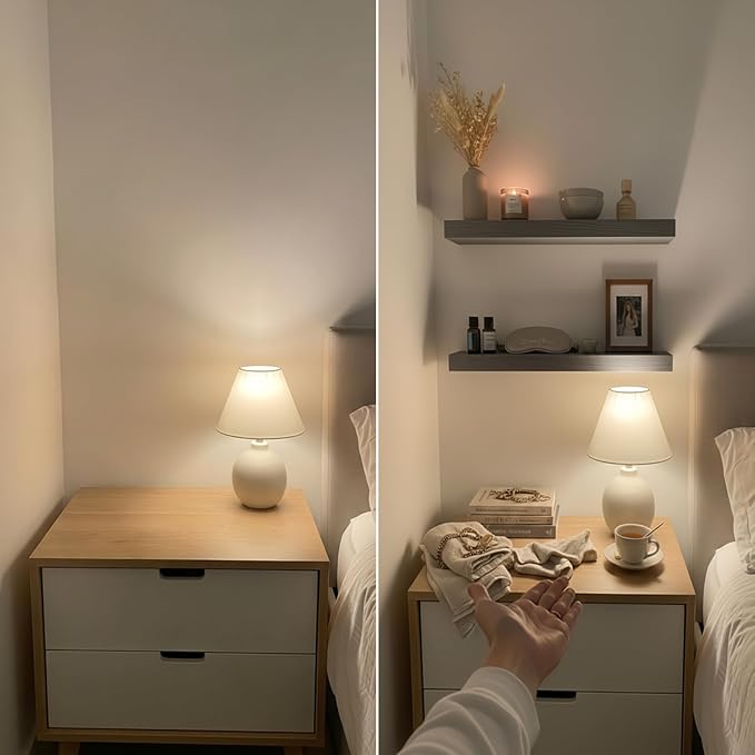 Solid Wood Floating Shelves for Wall 16 Inch Grey, Wooden Bathroom Shelf | Natural Wood, For Room Wall, Bedroom Kitchen Living Room, Rustic, Gray Finish, 16W × 6.7D, Set of 2