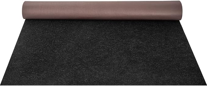 Happybuy 6 ft x 23 ft Black Marine Carpet for Boats Waterproof - 0.18" Thick Indoor Outdoor Rug Carpet Roll for Home Patio Porch Deck
