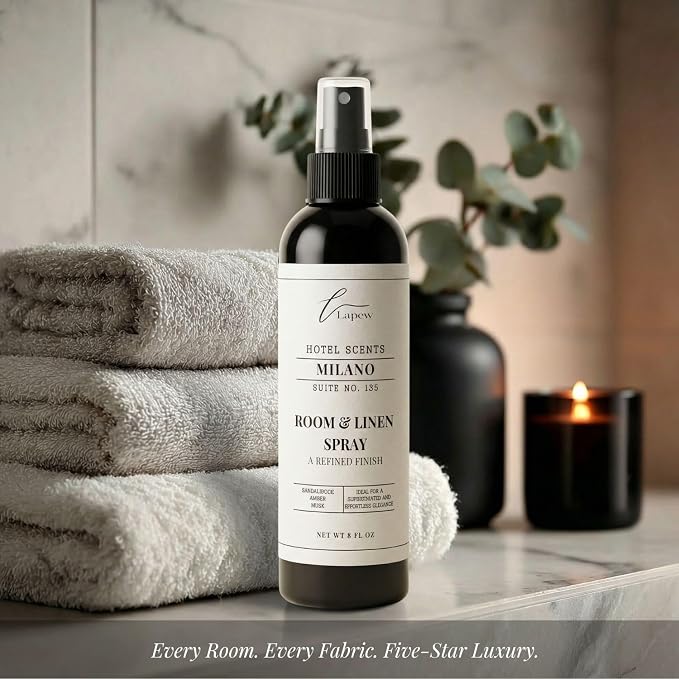Lapew Hotel Scents Luxury Room Spray | Milano Suite 135 | Inspired by the 1 Hotel Miami Beach | Linen Spray Air Freshener & Fabric Spray | 8 fl oz