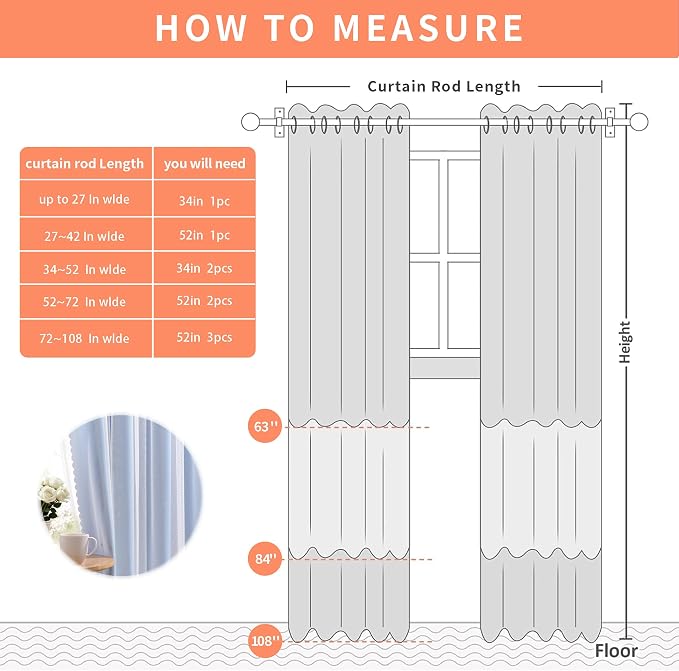 XiDi Kids Bedroom Decor Light Blue Blackout Window Curtain for Nursery 84 inches Wide 1 Panel
