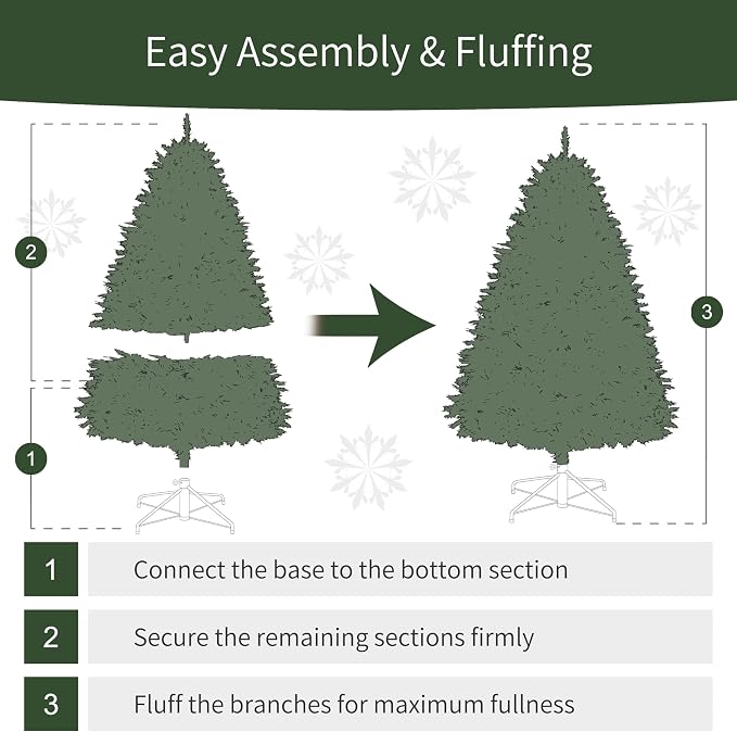 Puleo International 4.5ft Pre-Lit Fraser Fir Pencil Christmas Tree with 150 Clear Lights, 401 Realistic Dense Branch Tips, Easy Setup Artificial Trees with Sturdy Metal Stand