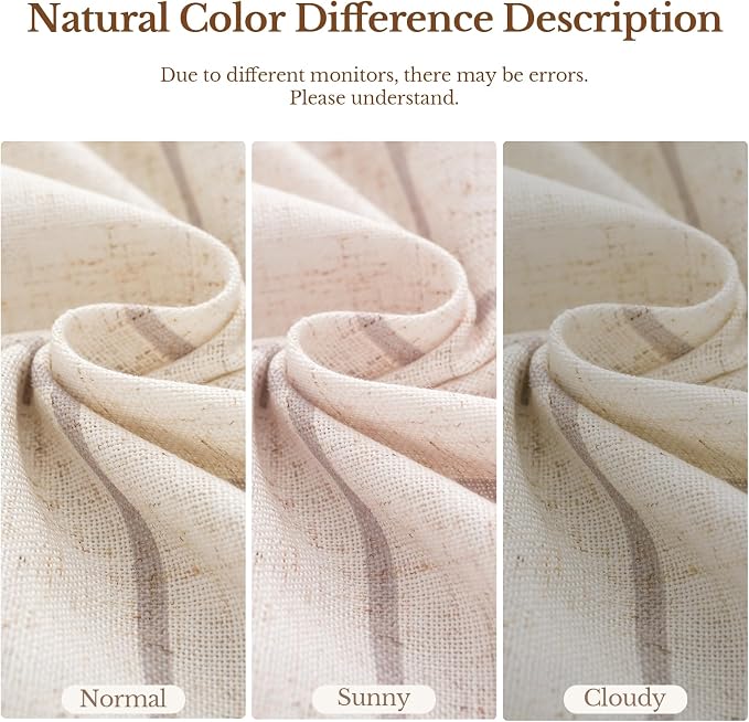 THREE GIRLS Plaid Pinch Pleated Curtains - Modern Luxury Linen Buffalo Blackout Drapes, Thermal Insulated Double Layer Window Panels for Living Room Bedroom, 120 Inches Long Brown 2 Panels Set
