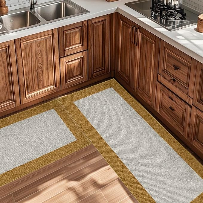Machine Washable Runner Rug 24" x 70", Non Slip Kitchen Mat for Floor, Absorbent Entryway Rug for Kitchen, Bedroom, Hallway, Bathroom, Door (Roll Packing)