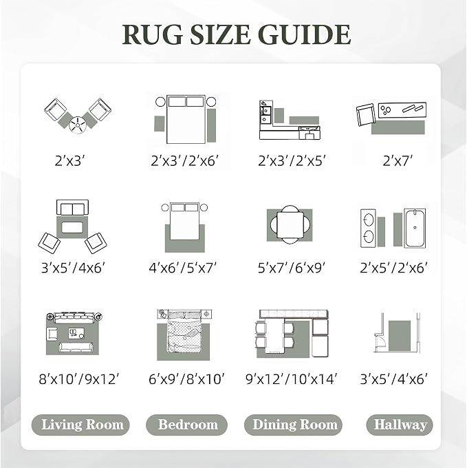 Area Rug for Living Room 10x14: Large Washable Boho Moroccan Rugs Geometric Neutral Rug, Non-Slip Foldable Morden Farmhouse Indoor Floor Carpet for Bedroom Dining Room Home Office(Brown Green,10'x14')