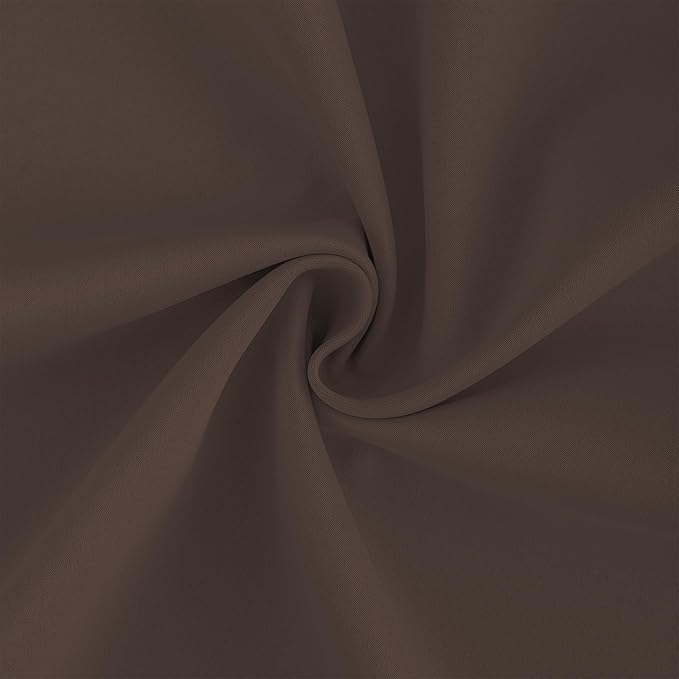 DONREN Brown Pinch Pleated Blackout Curtains with Hooks - 104 inch Length Room Darkening Thermal Insulated Window Curtain Panels for Living Room Bedroom 2 Panel 40" Wx104 L